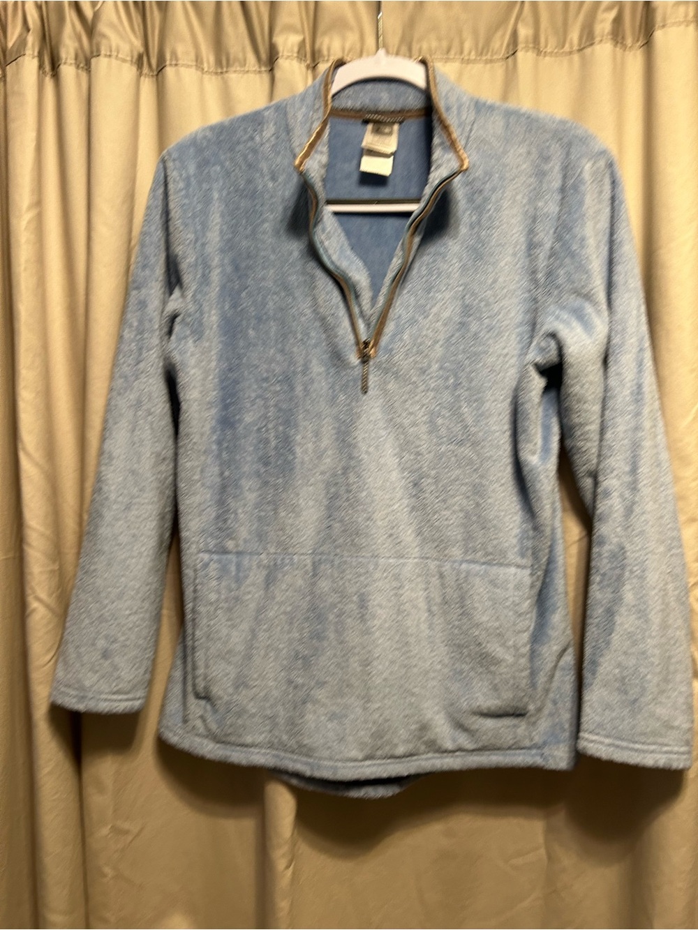 The North Face Light Blue Women's Quarter-Zip Fleece Pullover